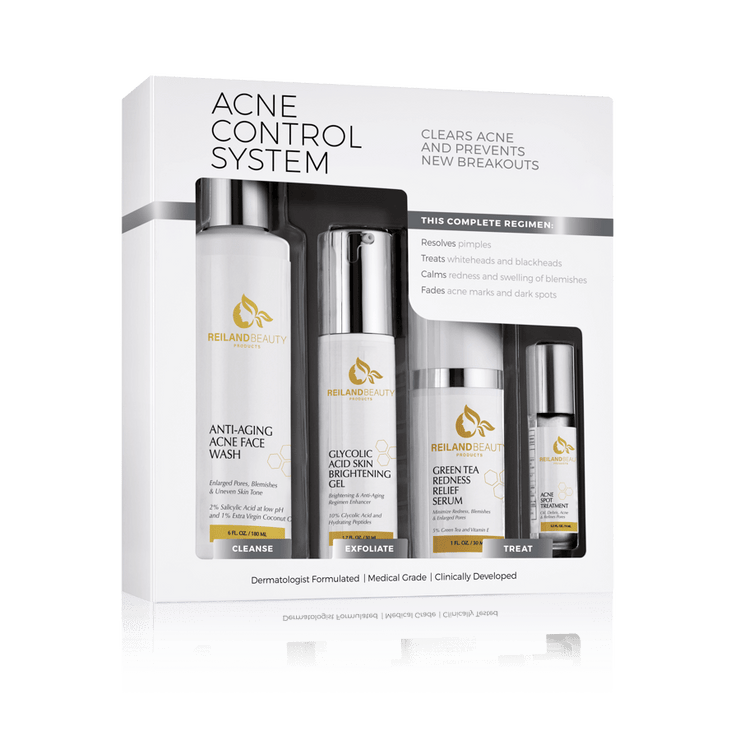 Reiland Acne Control System – 4 - Step Treatment for Clearer Skin - Reiland Beauty Products, LLC