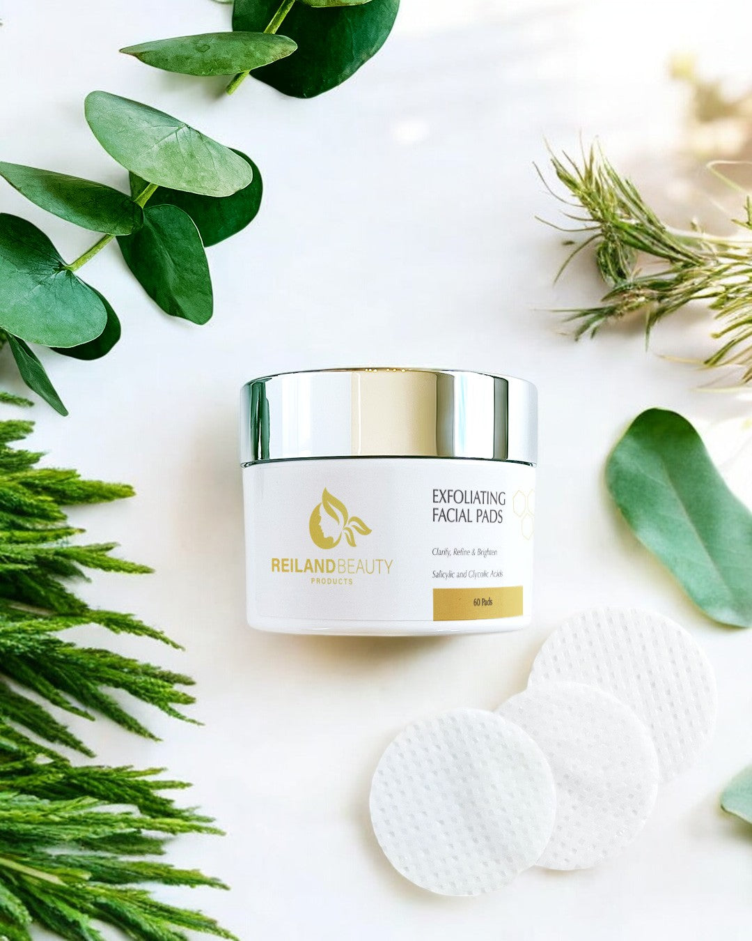 Luxury Exfoliating Facial Pads by Reiland Beauty Productys, LLC