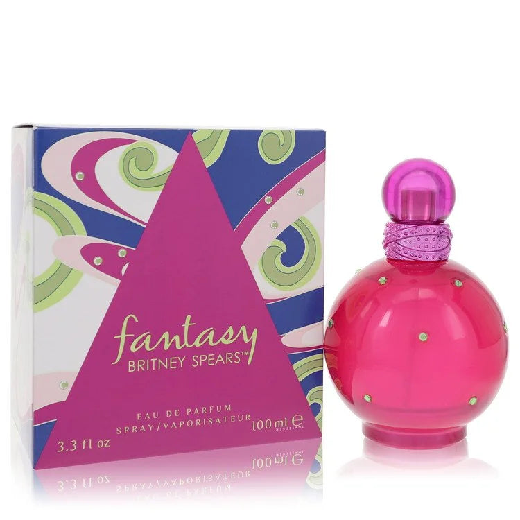 A 3.3 oz vibrant pink round perfume bottle with signature swirl box. A bold, sweet floral fragrance ideal for romantic wear.