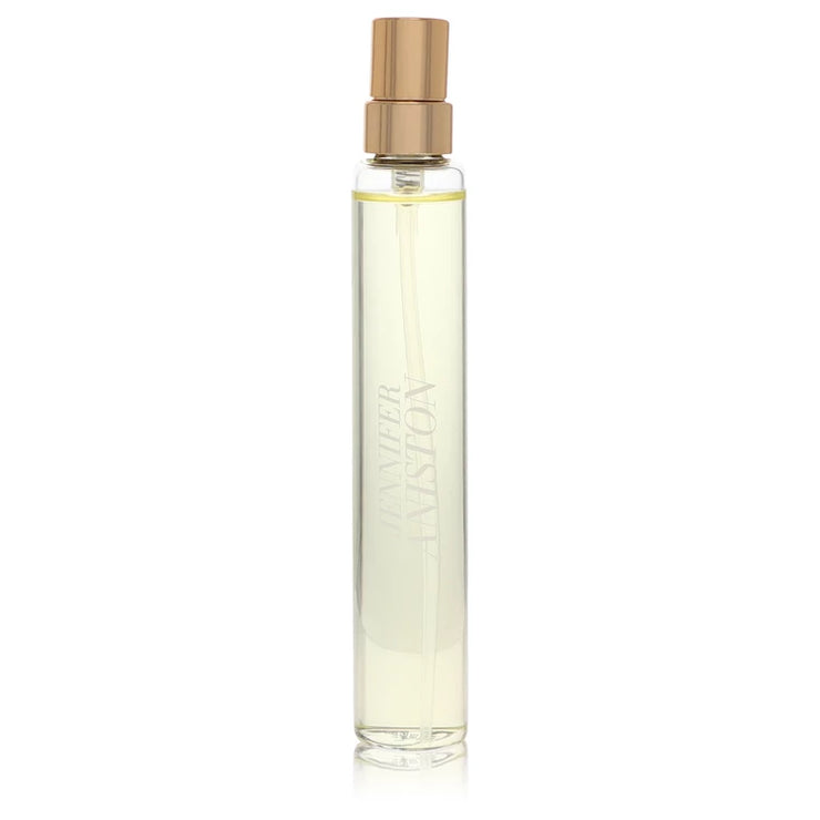 High-quality product image of the Jennifer Aniston Mini Eau de Parfum Spray in a slim 0.5 oz bottle with gold cap. Ideal for travel, touch-ups, and gifting. Displayed against a white background for clean, professional presentation.