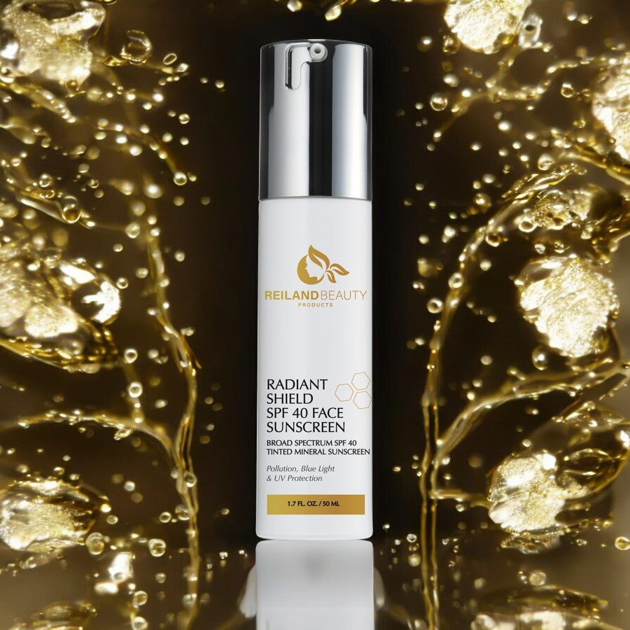 A close-up of water droplets and soft golden light illuminating a luxury skincare product, symbolizing deep hydration and anti-aging benefits.