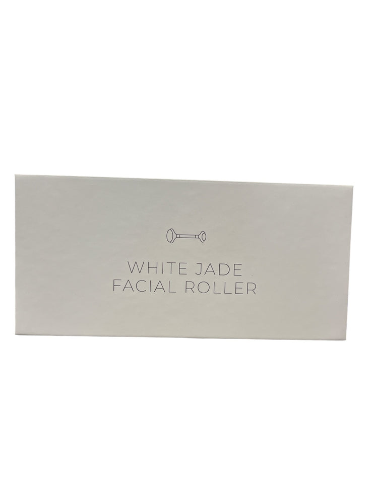 White Jade Facial Roller & Gua Sha Tool – Real Xiuyan Jade | Anti-Aging, Puffiness, Lymphatic Drainage | Reiland Beauty Products