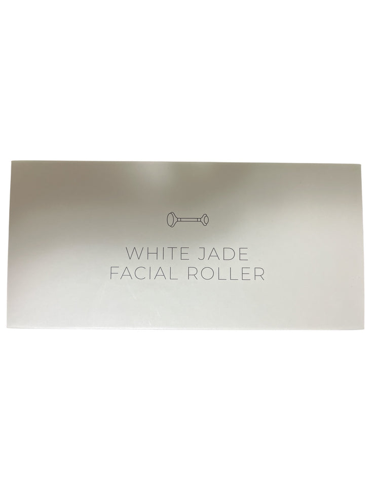 White Jade Facial Roller & Gua Sha Tool – Real Xiuyan Jade | Anti-Aging, Puffiness, Lymphatic Drainage | Reiland Beauty Products