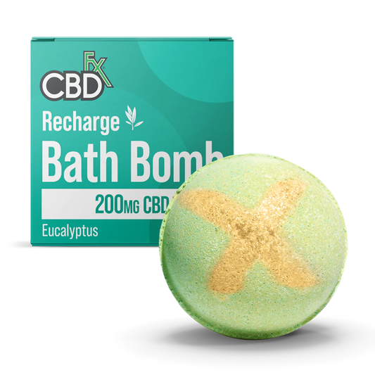 CBD 200MG Recharge Bath Bomb Eucalyptus
